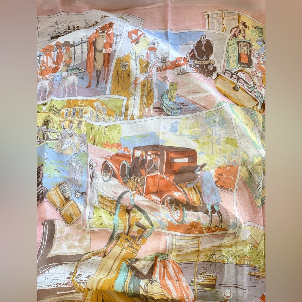 Vintage Silk Scarf Loro Piana